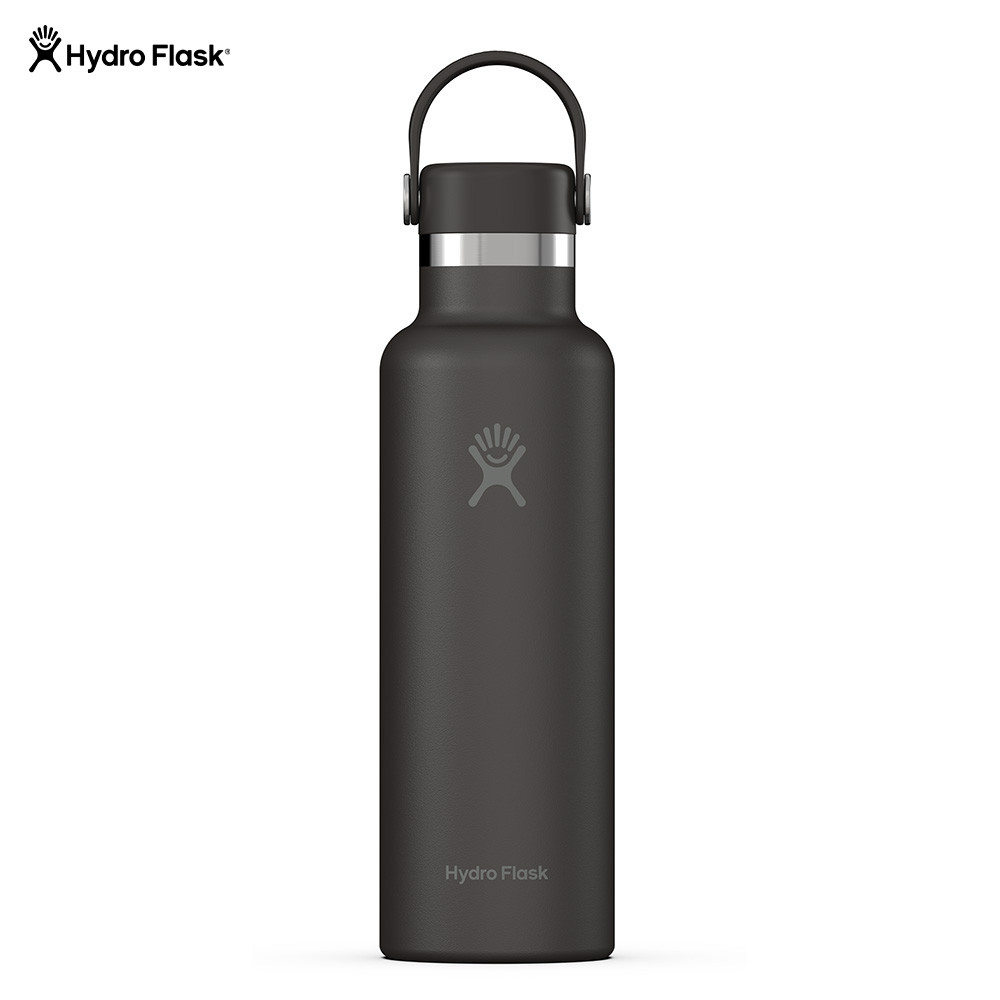 Hydro Flask Standard Mouth TempShield Insulated Water Bottle 21 oz, Black